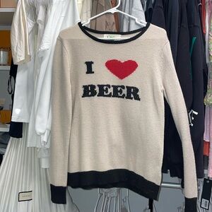 RARE for love & lemons I ❤️ BEER EUC Size Small